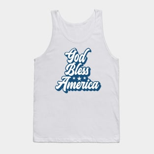 God Bless America - Blue Tank Top